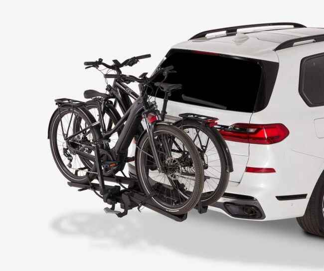 Saris Cycle-On 2 Bike Hitch Rack with two bikes