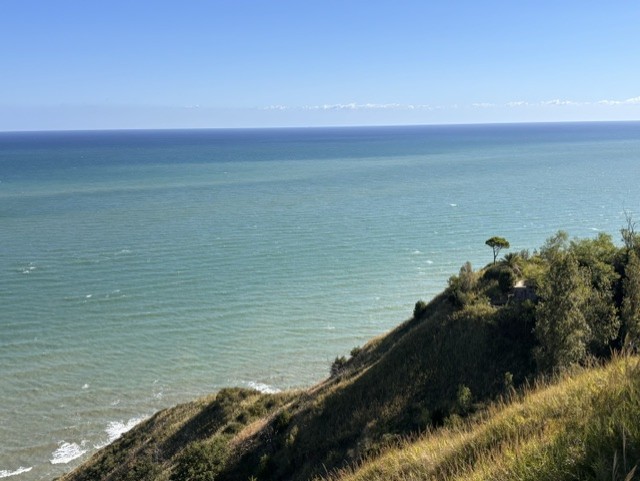 Cycling Riccione, Italy Hike overlooking the sea