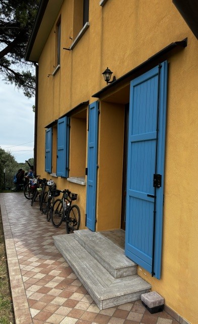 Cycling Riccione, Italy Lunch at the family's friend's farm