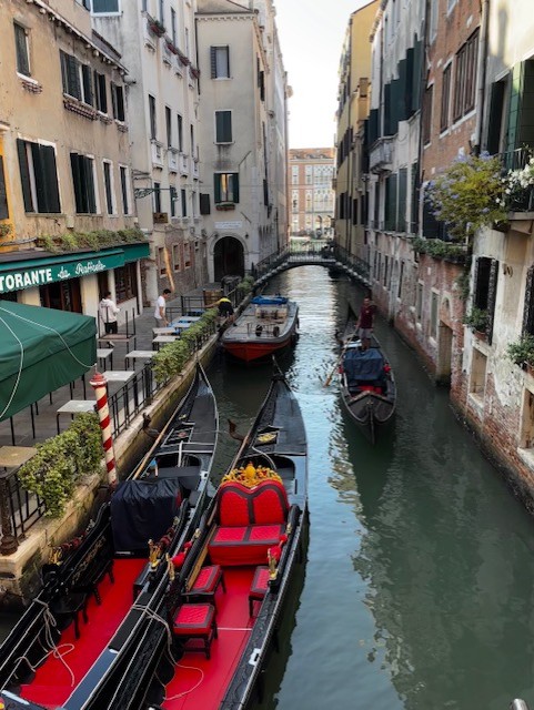 Cycling Riccione, Italy Venice canals and gondolas